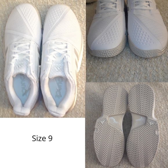 Adidas CourtJam Bounce Wide Sneaker White / Silver - Picture 6 of 10